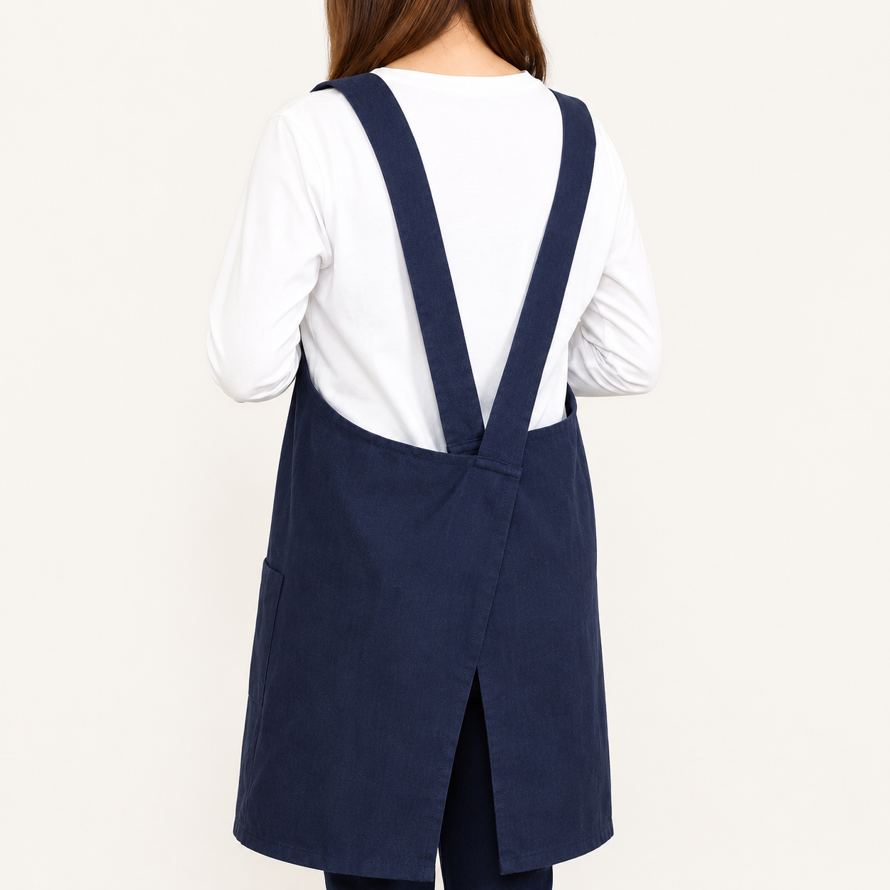 Cotton Cross Back Apron | Fuji Trade (Japan)