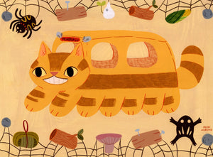 Nekobasu Art Print | Heidi Moreno (CA)