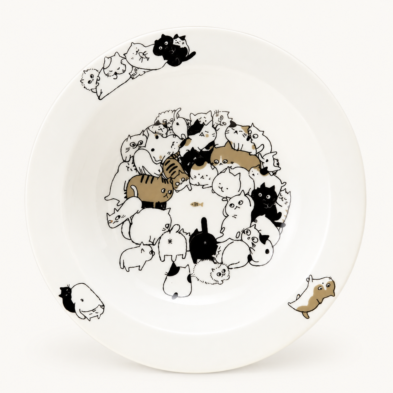 Nekonekone Ceramic Curry Dish | Shinzi Katoh (JPN)