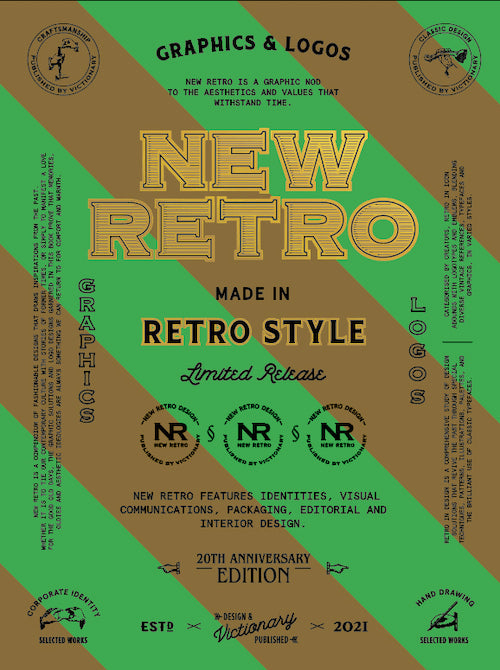 New Retro | Graphics & Logos in Retro Style: 20th Anniversary Edition | Gingko Press (CA)