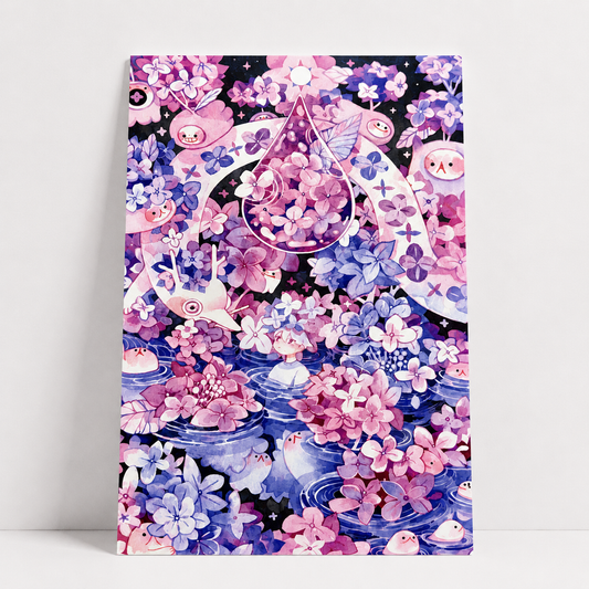 Night Pool Art Print | Koyamori (CAN)