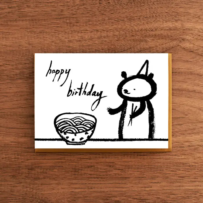 Noodles Letterpress Birthday Card | Fomato (CA)