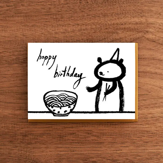 Noodles Letterpress Birthday Card | Fomato (CA)
