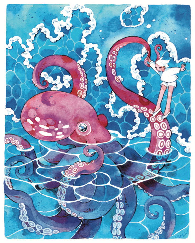 My Octopus Friend Art Print | Koyamori (CAN)