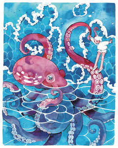 My Octopus Friend Art Print | Koyamori (CAN)
