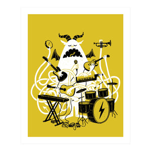 One Monster Band Art Print | Factory 43 (WA)