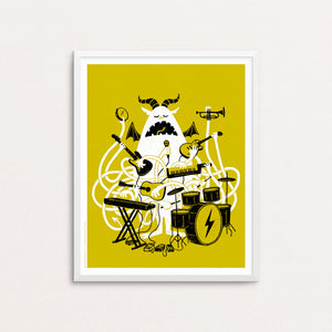 One Monster Band Art Print | Factory 43 (WA)