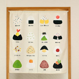 Onigiri Noren Curtain | Narumi (Japan)