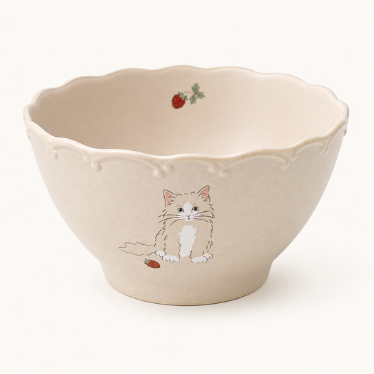 Orange Cat Donburi Bowl | Cat trio (JPN)