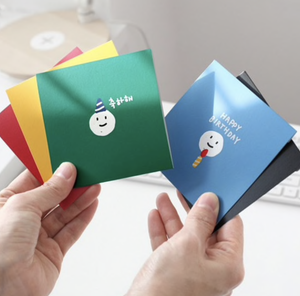 Colorful Mini Trifold Card Set of 5 (Korea)