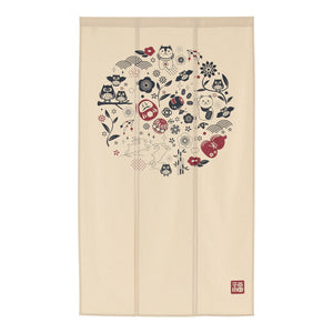 Manekineko Daruma Noren Curtain (Japan)