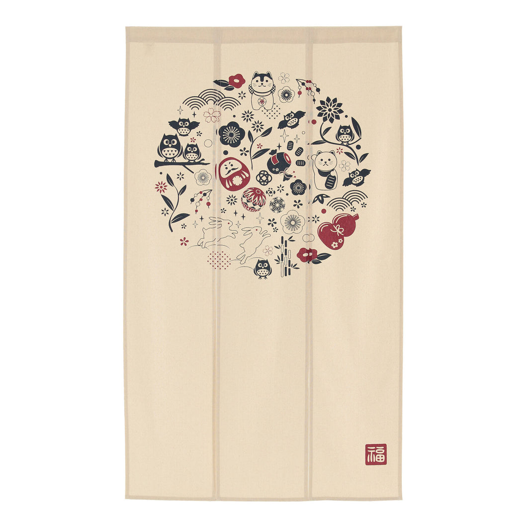Manekineko Daruma Noren Curtain (Japan)