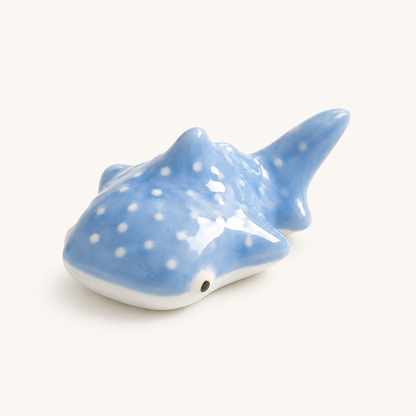 Ceramic Whale Shark Chopsticks Rest (Japan)