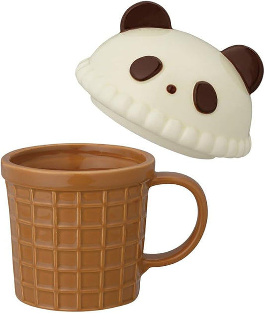 Ceramic Panda Ice Cream Cone Mug | Decole (Japan)