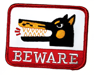 Beware Embroidered Patch | Little Friends of Printmaking (CA)