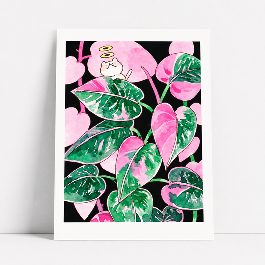 Philodendron Mini Print | Jungle Cat Series | Koyamori (CAN)
