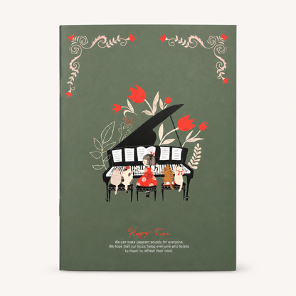 Happy Tone A5 Notebook | Piano Sonata | Shinzi Katoh (Japan)
