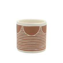 Load image into Gallery viewer, Striped Terracotta Planter 7 cm (Japan)
