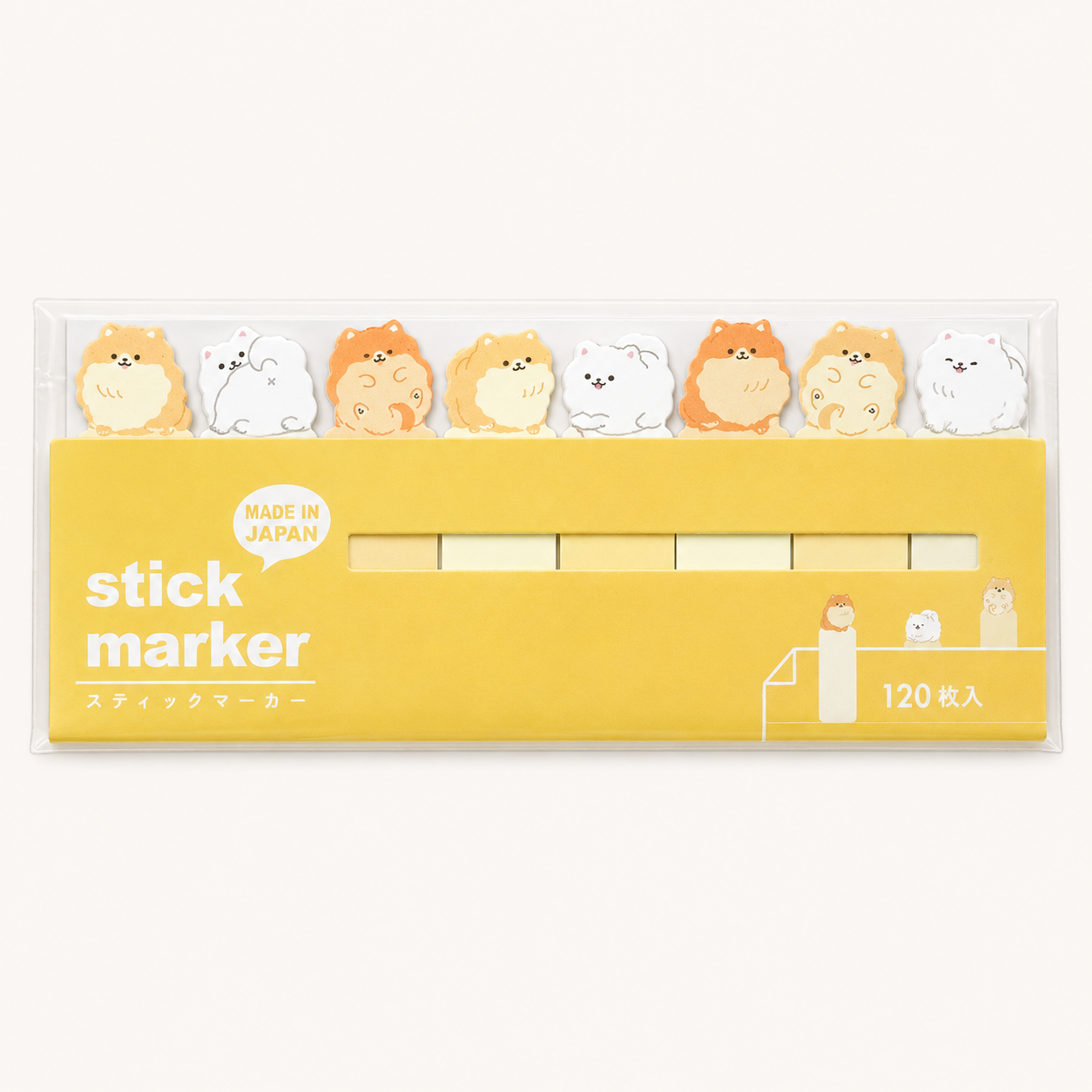 Sticky Page Markers | Pomeranian | Mindwave (Japan)