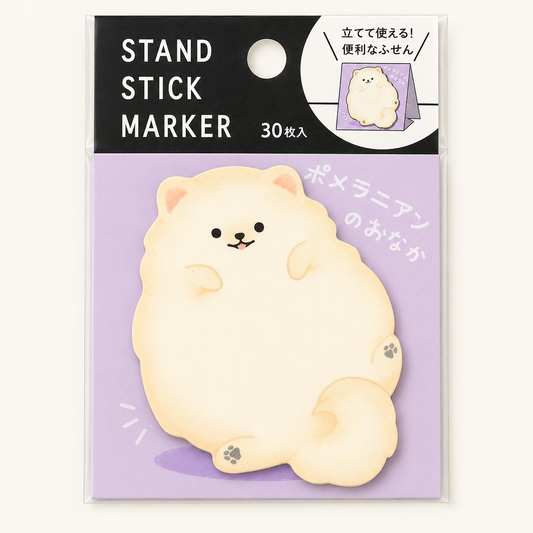 Pomeranian Sticky Notepad Stand | Mindwave (Japan)