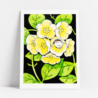 Primrose Mini Print | Jungle Cat Series | Koyamori (CAN)