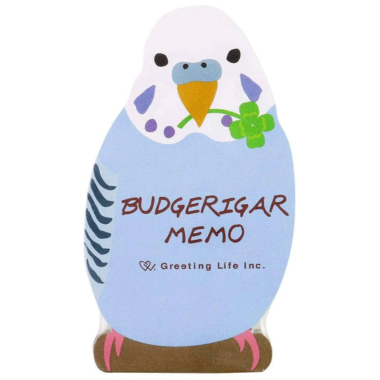 Budgerigar Memo Pad | Greeting Life (Japan)