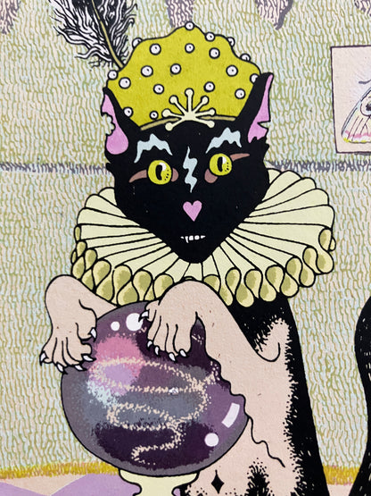 Psychic Cat Screen Print | Daria Tessler (OR)