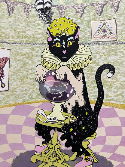 Psychic Cat Screen Print | Daria Tessler (OR)