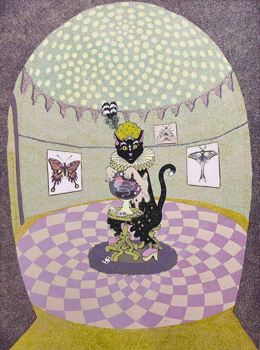 Psychic Cat Screen Print | Daria Tessler (OR)