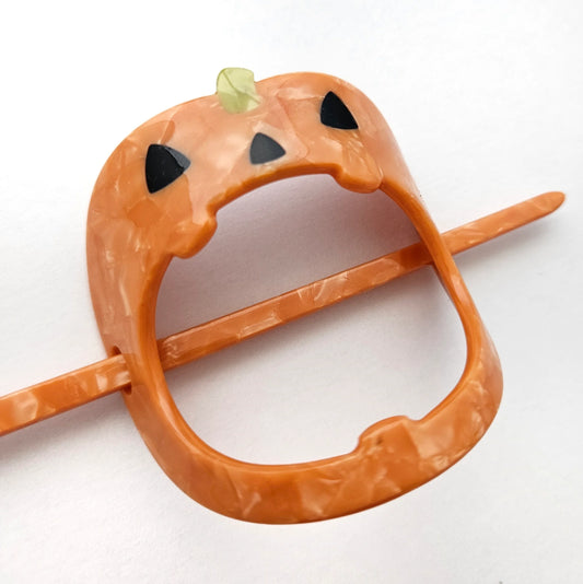 Pumpkin Oval Hair Stick | Amy K Nalley (TX)