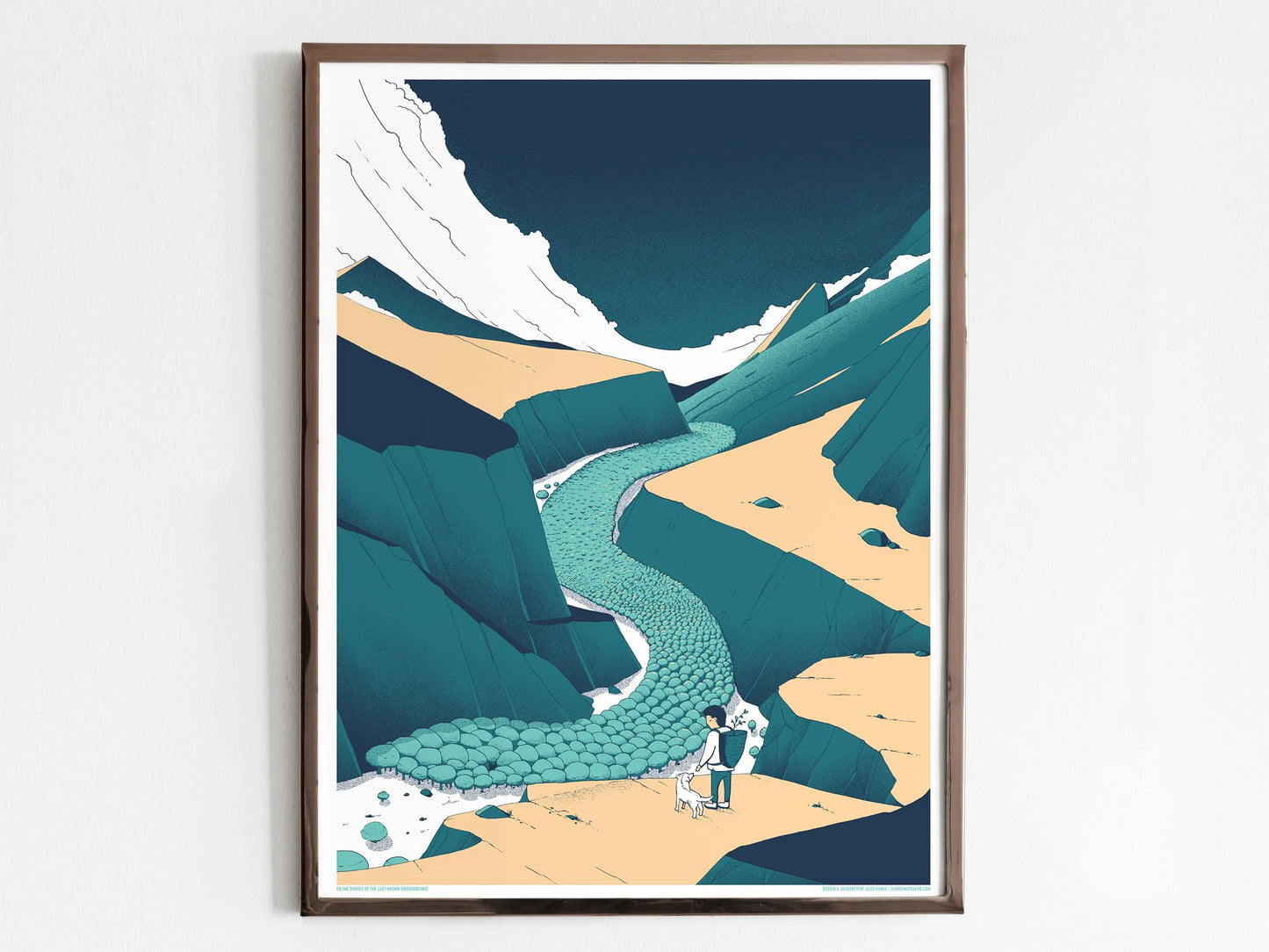 Standing On the Shores Screen Print | Alex Hanke (Hamburg)