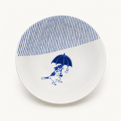 Raining Cat Bowl | Porcelain (Japan)