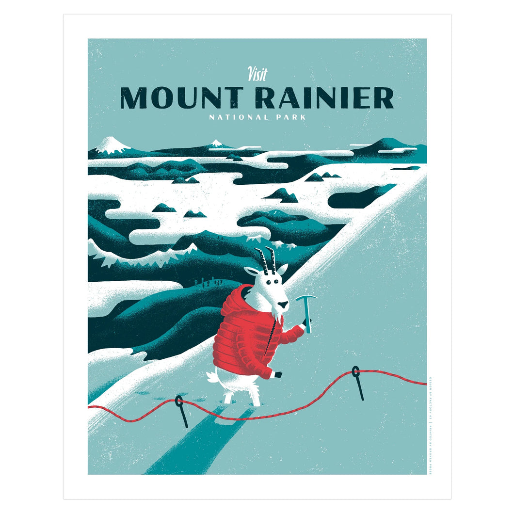 Mount Rainier National Park Art Print | Factory 43 (WA)