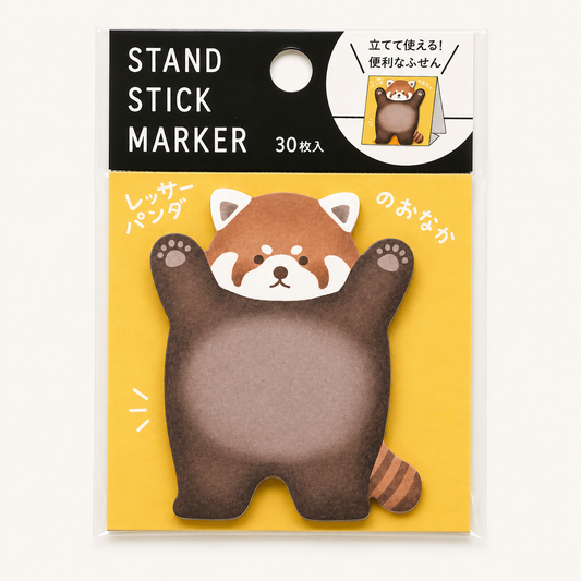 Red Panda Sticky Notepad Stand | Mindwave (Japan)