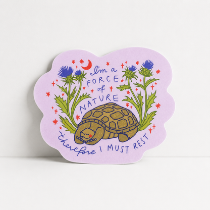 Turtle Time Vinyl Sticker | Hannah Hunt (OR)