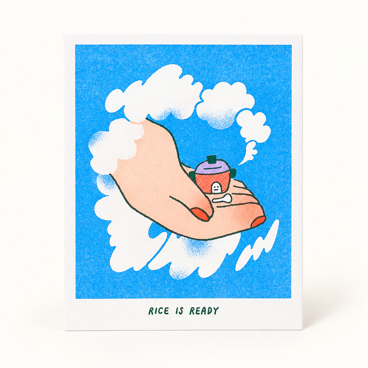 Rice is Ready Risograph Art Print | Pencil and Post (WA)