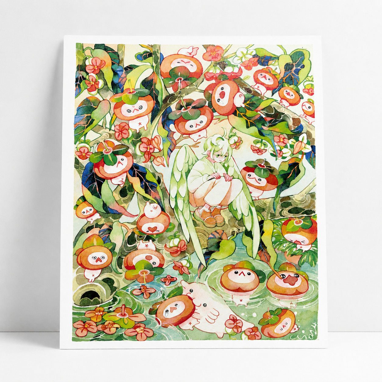 Ripe Persimmons Mini Print | Koyamori (CAN)