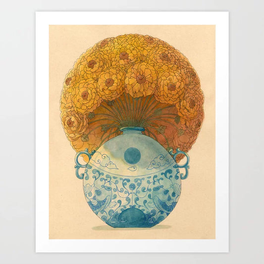Round Bloom Art Print | Felicia Chiao (CA)