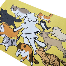 Load image into Gallery viewer, Running Cats Mini Print | Koyamori (NY)
