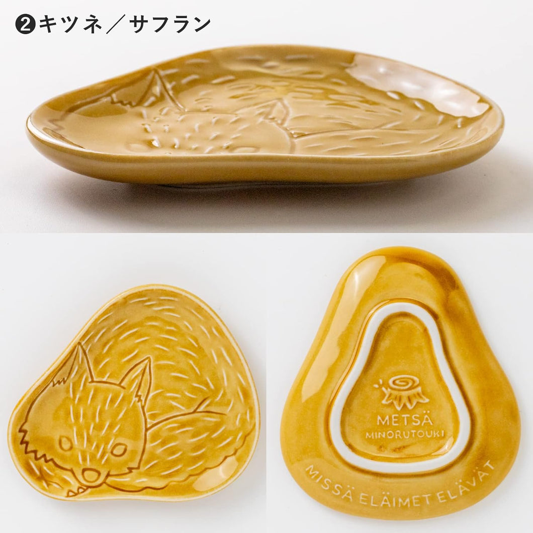 Mino Ware Metsa Woodland Animal Cermaic Dish | Minoru(Japan)