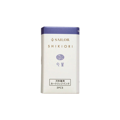 Shikiori Ink Cartridges for Sailor Fountain Pen | Nioisumire – Sweet Violet | 8 Pack | Sailor (Japan)
