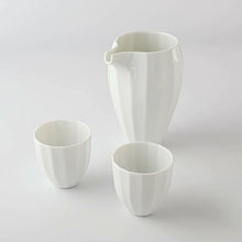 Load image into Gallery viewer, White Ceramic Hibiki Sake Set | Miyama(Japan)
