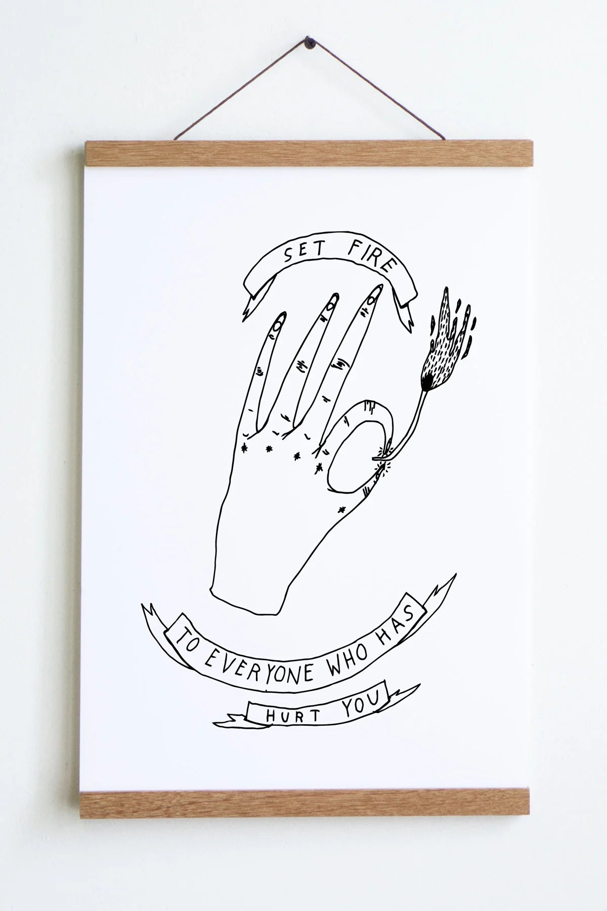 Set Fire Print | Permascowl