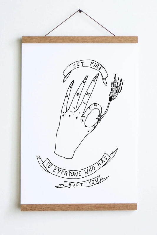 Set Fire Print | Permascowl