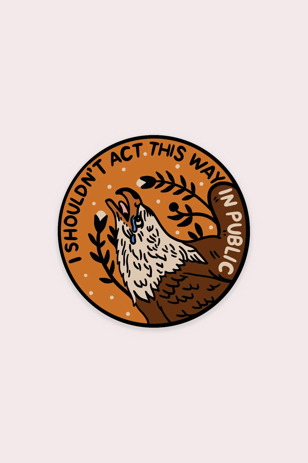 I Shouldn't Act Vinyl Sticker | Olivia Mew (Canada)