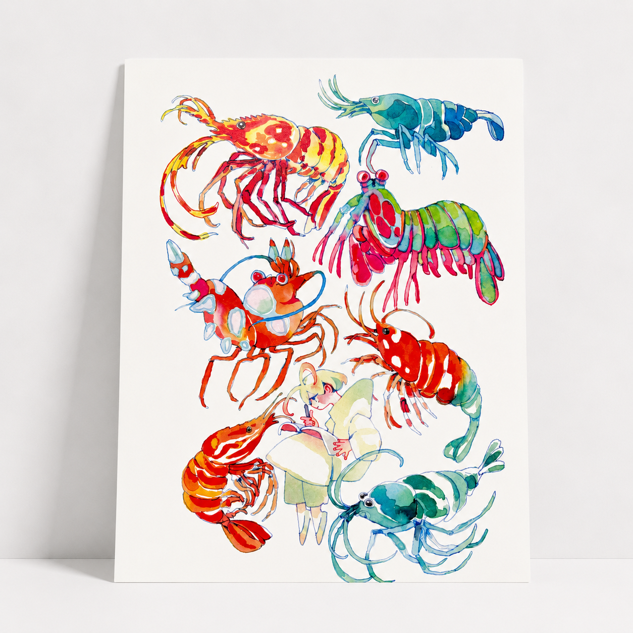 Shrimp! Art Print | Koyamori (CAN)