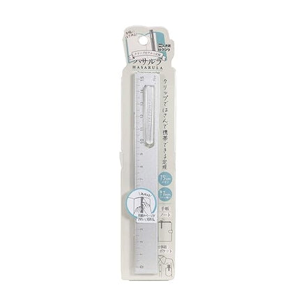 Slim Hasarula Ruler | Silver | Kutsuwa (Japan)