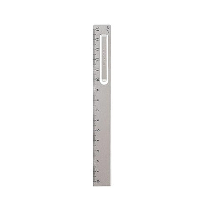 Slim Hasarula Ruler | Silver | Kutsuwa (Japan)