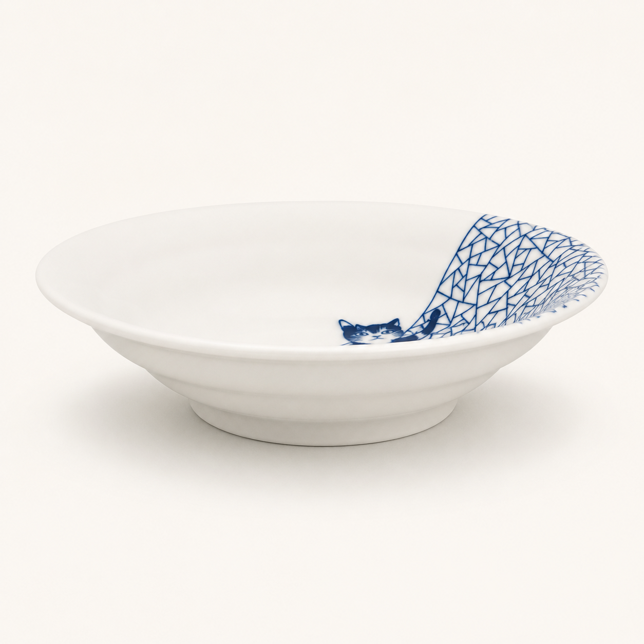 Ice Skating Cat Bowl | Porcelain (Japan)