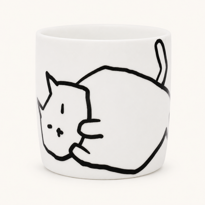 Sleeping Cat Teacup | Shinzi Katoh (JPN)